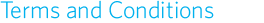 Terms and Conditions